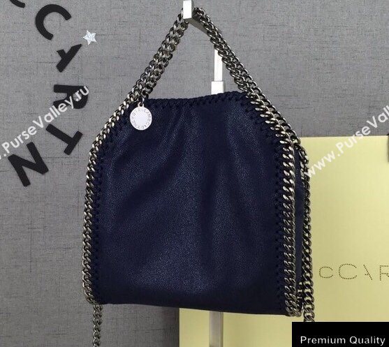 Stella Mccartney Falabella Tiny Tote Bag Navy Blue (weijian-20082535)