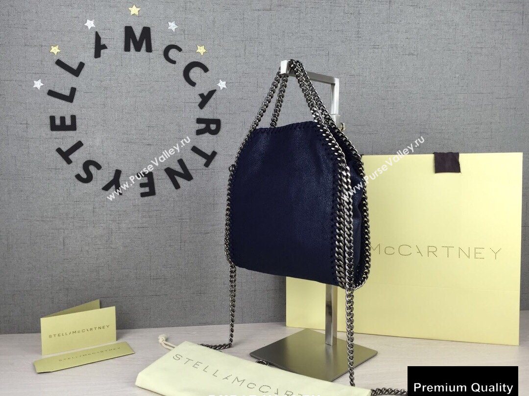 Stella Mccartney Falabella Tiny Tote Bag Navy Blue (weijian-20082535)