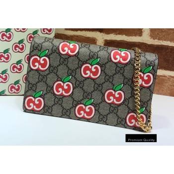 Gucci Chain Card Case Wallet Bag 634275 GG Apple Print 2020 (delihang-20082747)