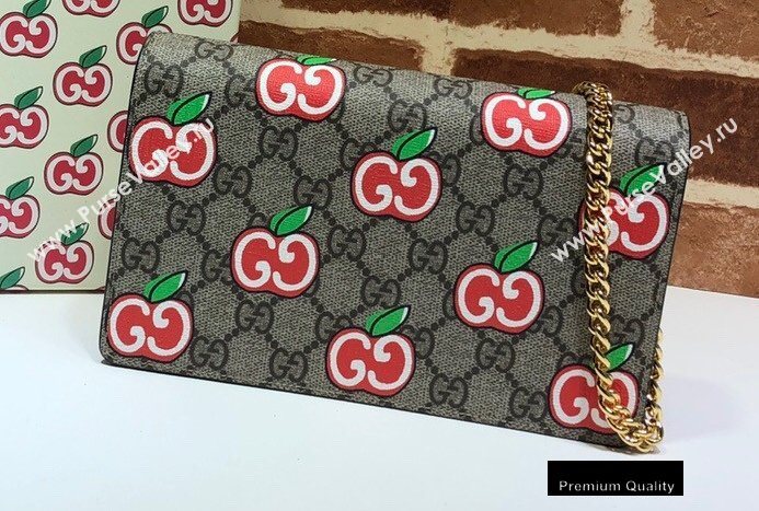 Gucci Chain Card Case Wallet Bag 634275 GG Apple Print 2020 (delihang-20082747)