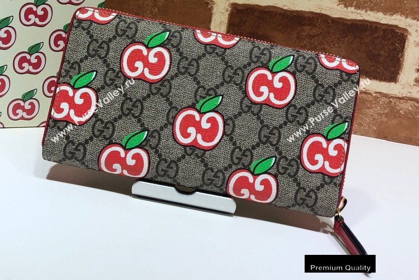 Gucci Zip Around Wallet 624880 GG Apple Print 2020 (delihang-20082748)