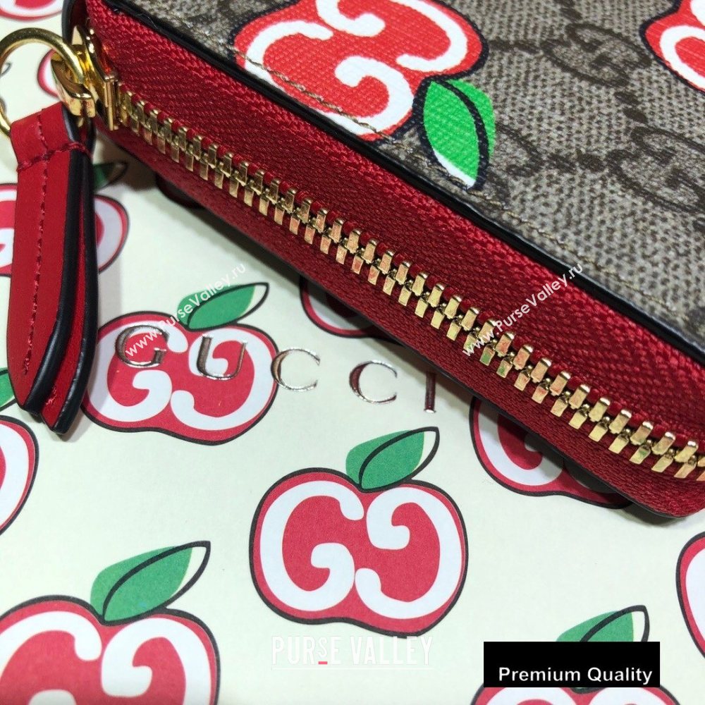 Gucci Zip Around Wallet 624880 GG Apple Print 2020 (delihang-20082748)