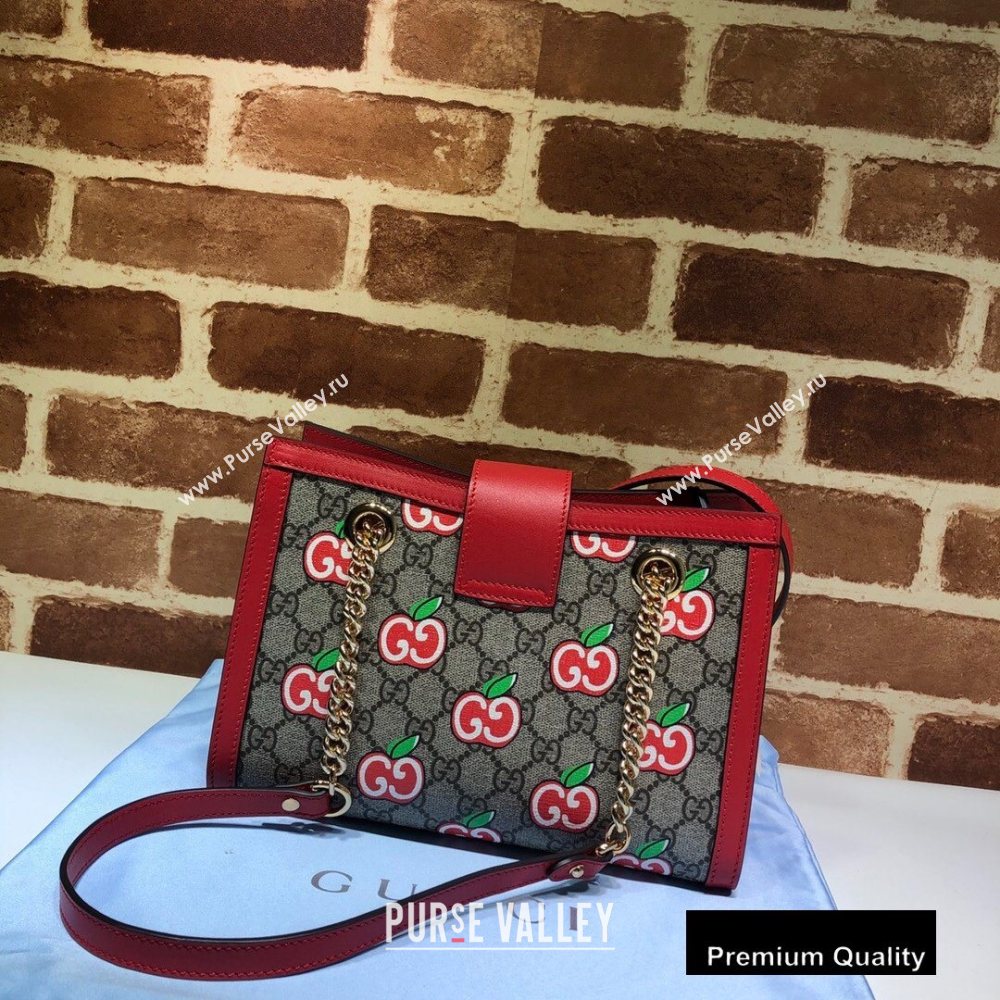 Gucci Padlock Small Shoulder Bag 498156 GG Apple Print 2020 (delihang-20082741)