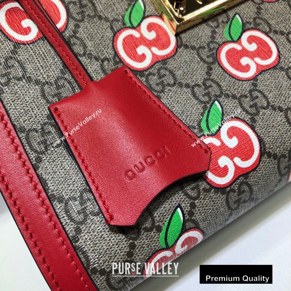 Gucci Padlock Small Shoulder Bag 498156 GG Apple Print 2020 (delihang-20082741)