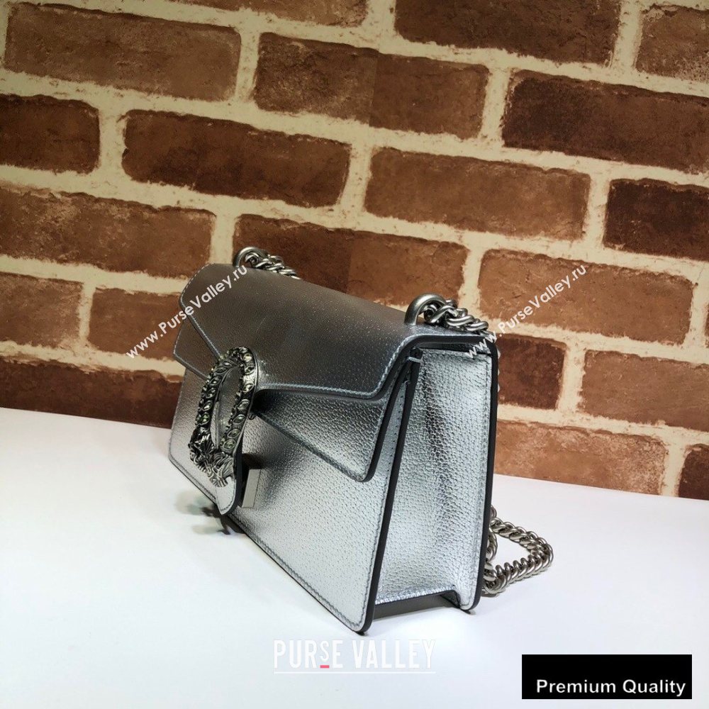 Gucci Dionysus Small Shoulder Bag 499623 Leather Silver 2020 (delihang-20082720)