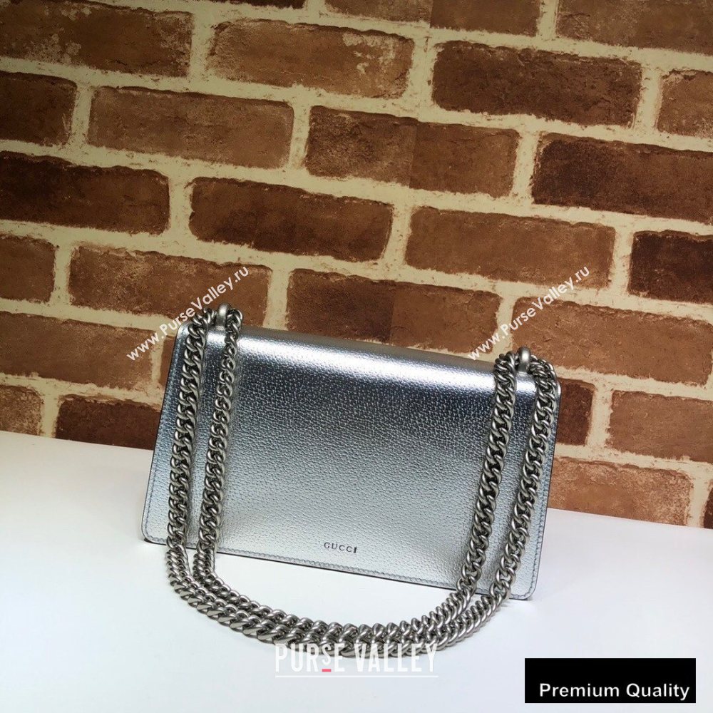 Gucci Dionysus Small Shoulder Bag 499623 Leather Silver 2020 (delihang-20082720)