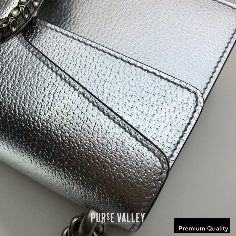 Gucci Dionysus Small Shoulder Bag 499623 Leather Silver 2020 (delihang-20082720)