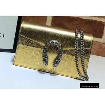 Gucci Dionysus Super Mini Shoulder Bag 476432 Leather Gold 2020 (delihang-20082721)