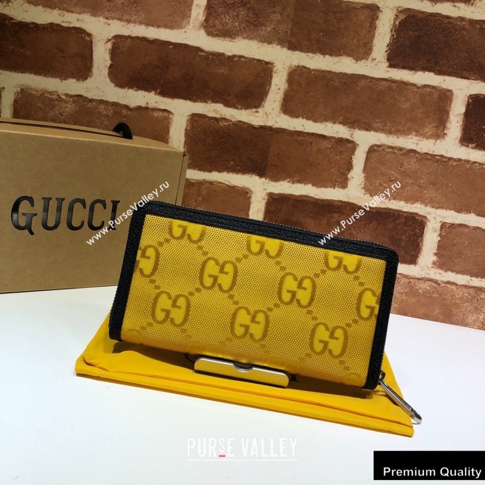 Gucci Off The Grid Zip Around Wallet 625576 Yellow 2020 (delihang-20082709)