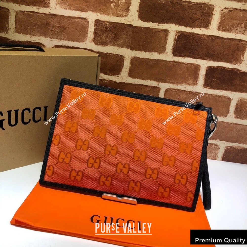 Gucci Off The Grid Pouch Clutch Bag 625598 Orange 2020 (delihang-20082705)