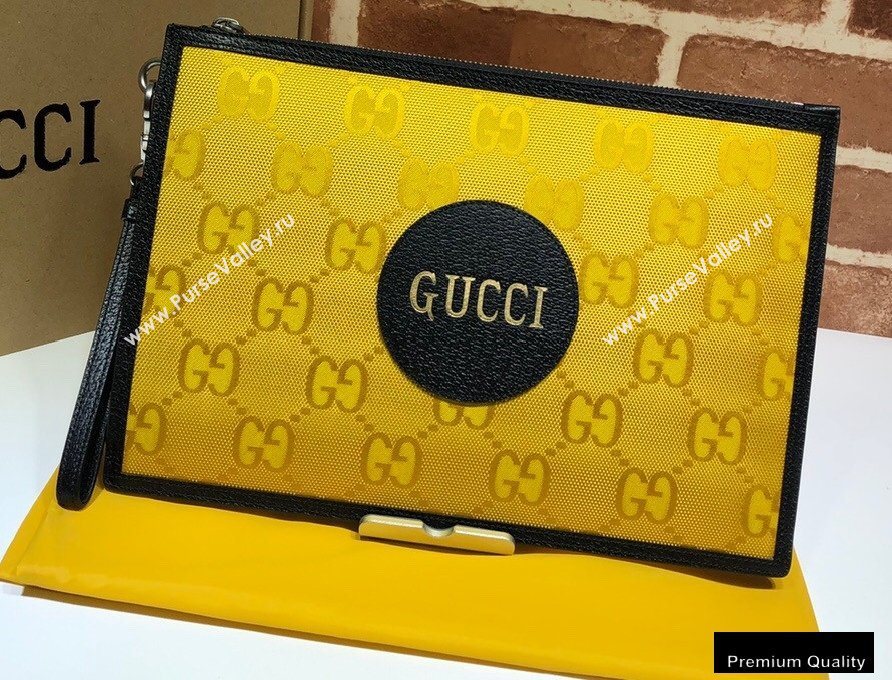 Gucci Off The Grid Pouch Clutch Bag 625598 Yellow 2020 (delihang-20082706)