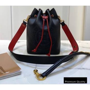 Fendi Leather Mon Tresor Small Bucket Bag Black 2020 (chaoliu-20090139)