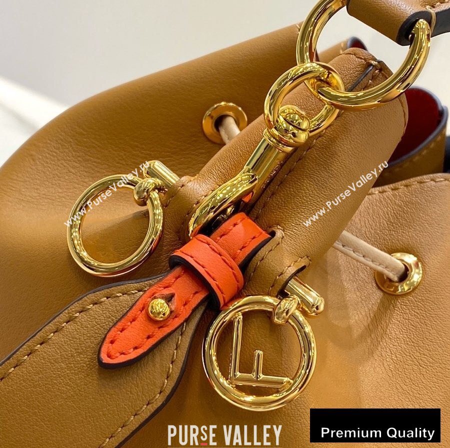 Fendi Leather Mon Tresor Small Bucket Bag Brown 2020 (chaoliu-20090140)