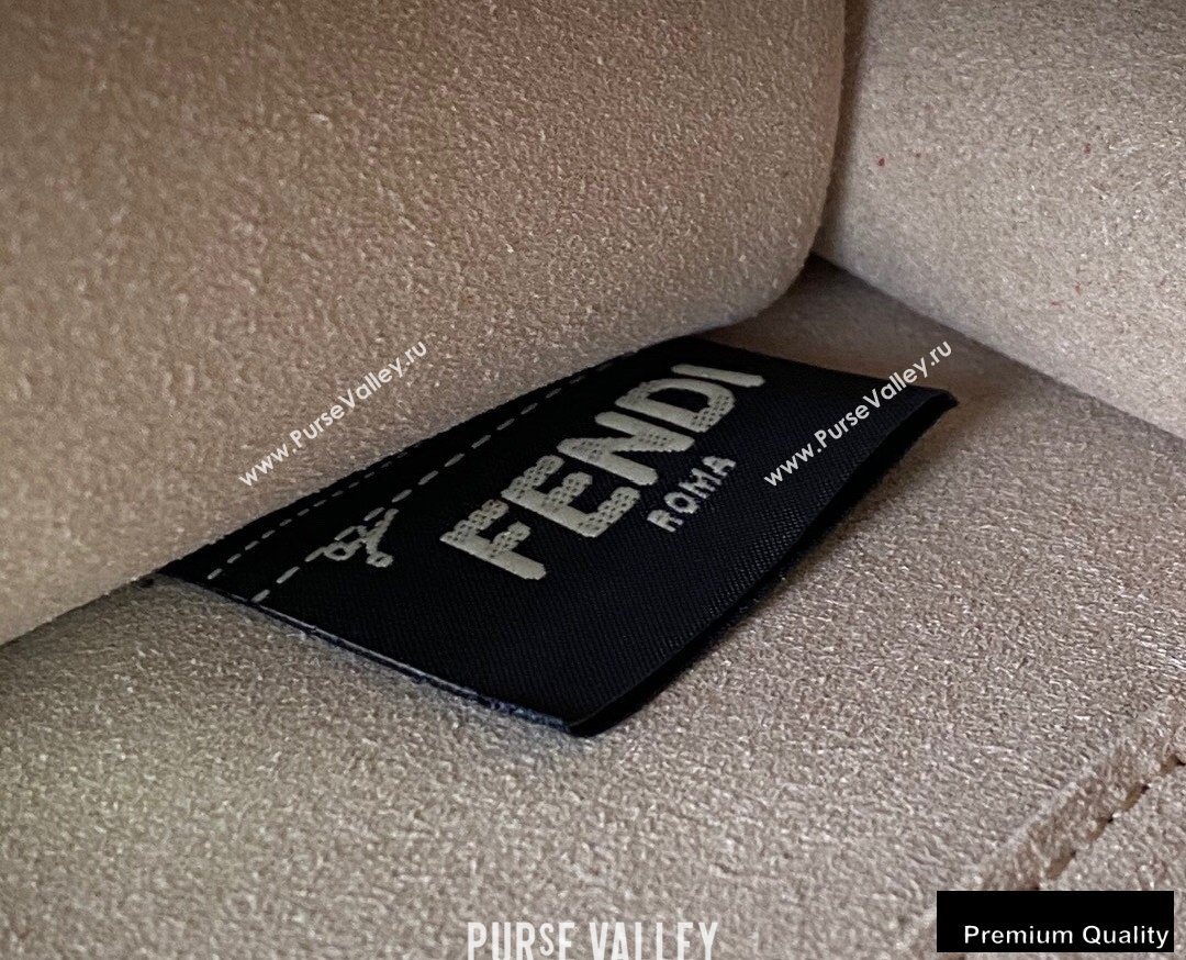 Fendi Leather Kan I Medium Bag FF Embossed Red (chaoliu-20090115)