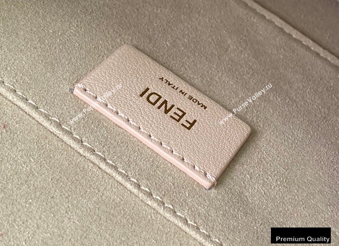 Fendi Leather Kan I Medium Bag FF Embossed Red (chaoliu-20090115)