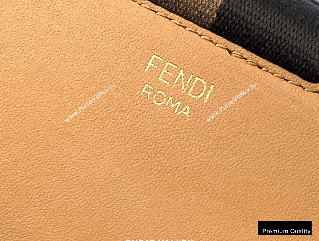 Fendi Leather Guitar One-shoulder Mini Bag Brown 2020 (chaoliu-20090143)