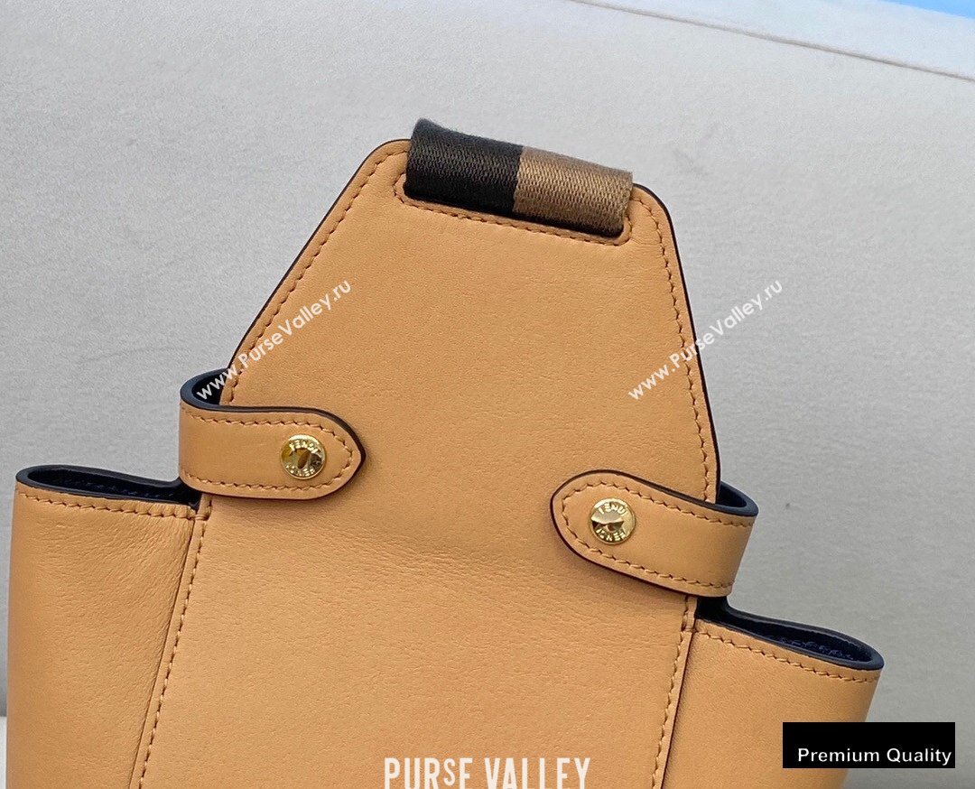 Fendi Leather Guitar One-shoulder Mini Bag Brown 2020 (chaoliu-20090143)