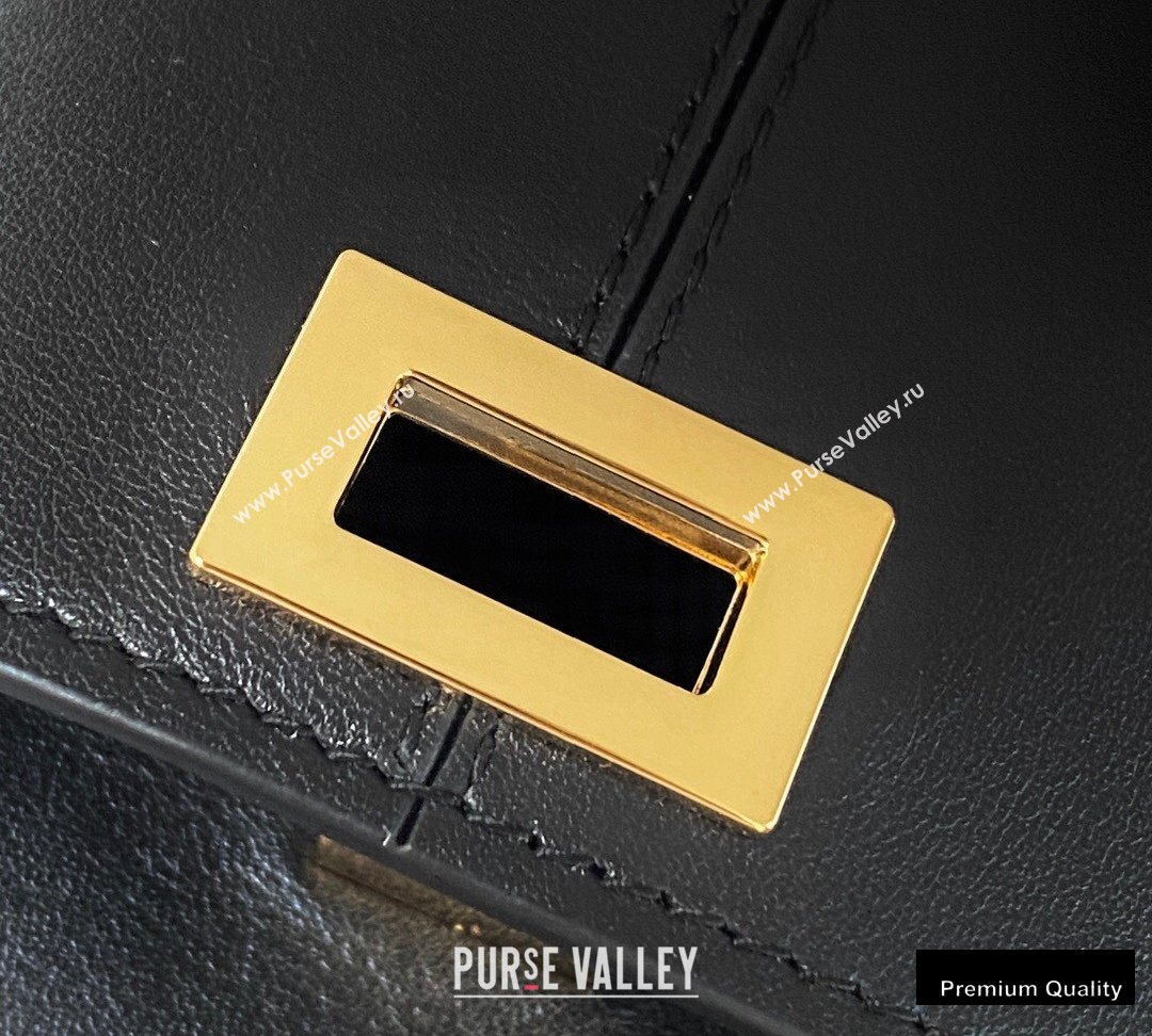 Fendi Leather Guitar One-shoulder Mini Bag Black 2020 (chaoliu-20090142)