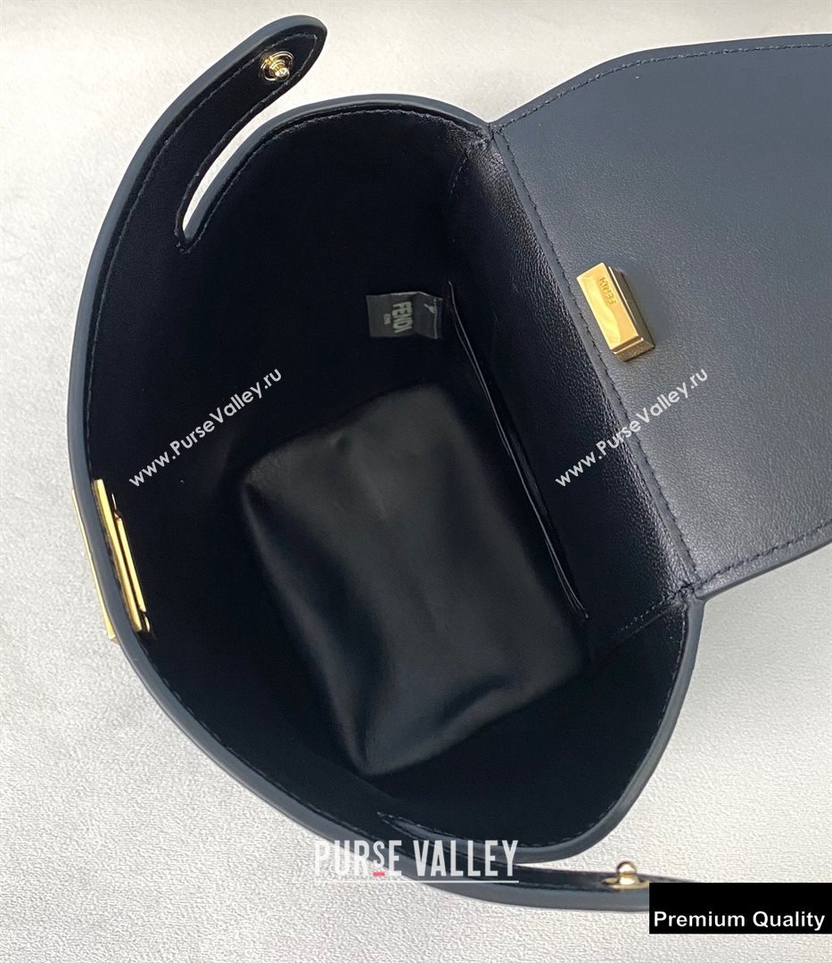 Fendi Leather Guitar One-shoulder Mini Bag Black 2020 (chaoliu-20090142)