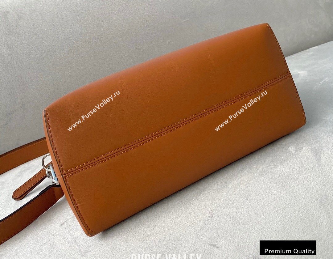 Fendi Heat-stamped FENDI ROMA By The Way Medium Boston Bag Brown 2020 (chaoliu-20083118)