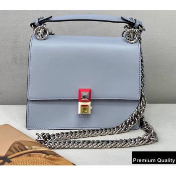 Fendi Leather Kan I Mini Bag Light Gray (chaoliu-20090105)