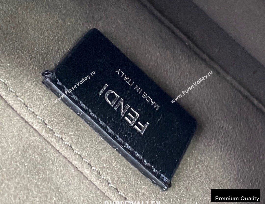 Fendi Leather Kan I Mini Bag Burgundy (chaoliu-20090102)