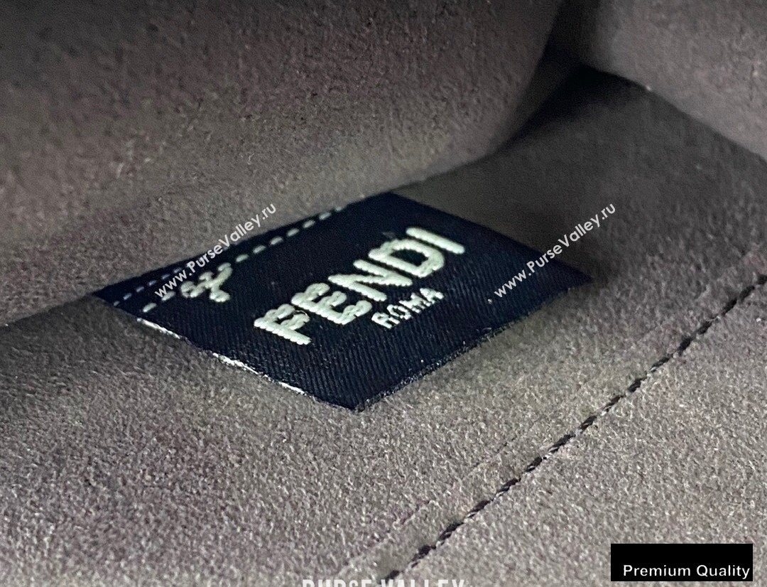 Fendi Leather Kan I Mini Bag Burgundy (chaoliu-20090102)