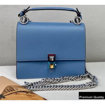 Fendi Leather Kan I Mini Bag Blue (chaoliu-20090104)