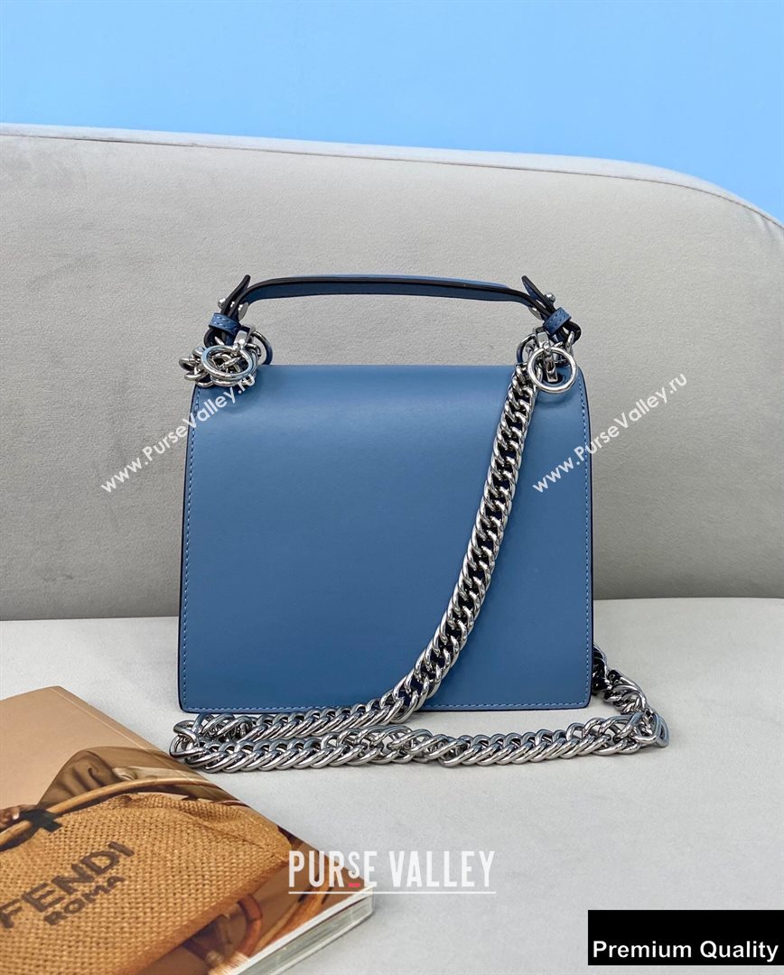 Fendi Leather Kan I Mini Bag Blue (chaoliu-20090104)