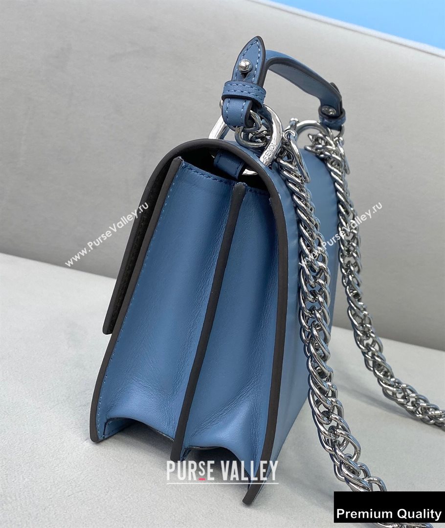 Fendi Leather Kan I Mini Bag Blue (chaoliu-20090104)