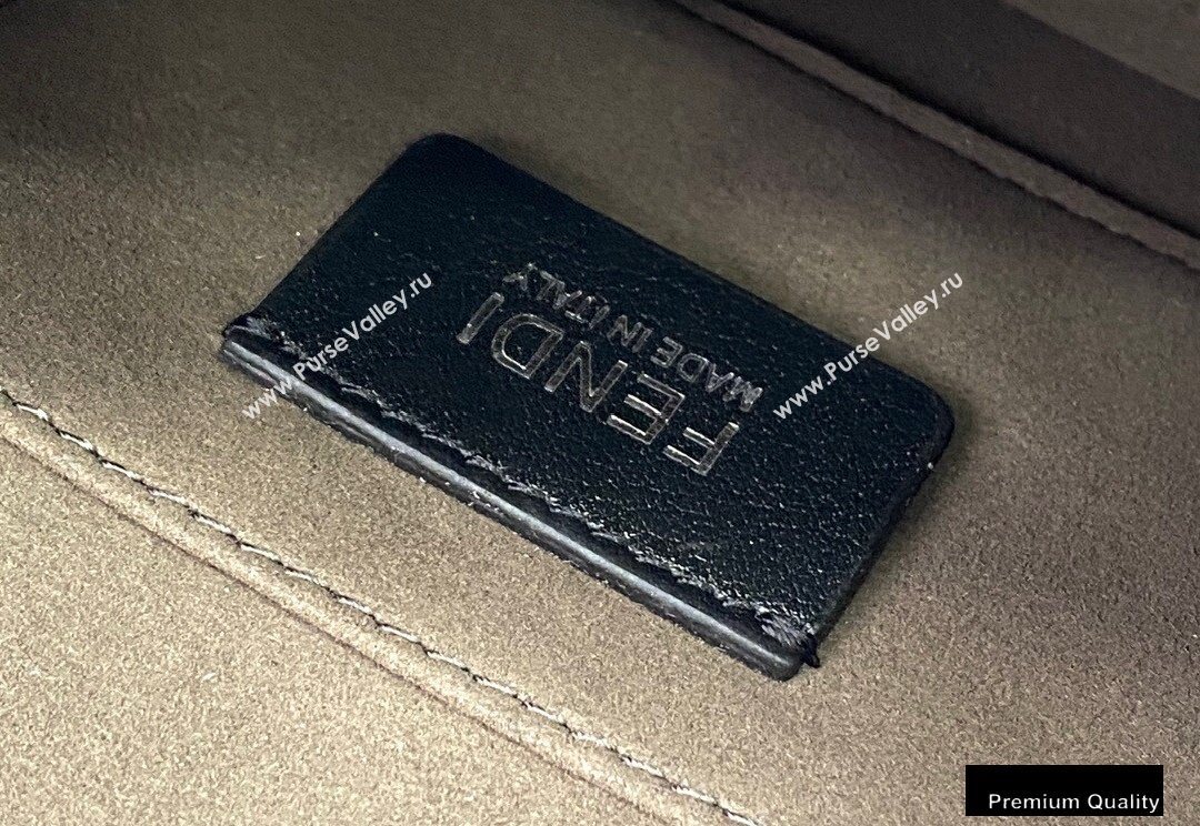 Fendi Leather Kan I Mini Bag Blue (chaoliu-20090104)