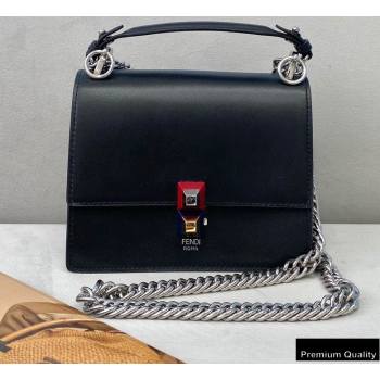 Fendi Leather Kan I Mini Bag Black (chaoliu-20090101)