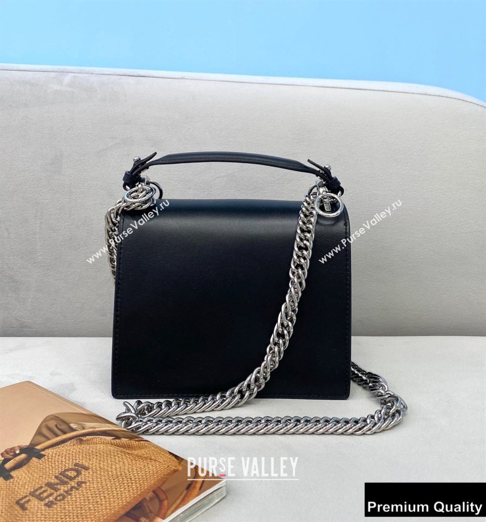 Fendi Leather Kan I Mini Bag Black (chaoliu-20090101)