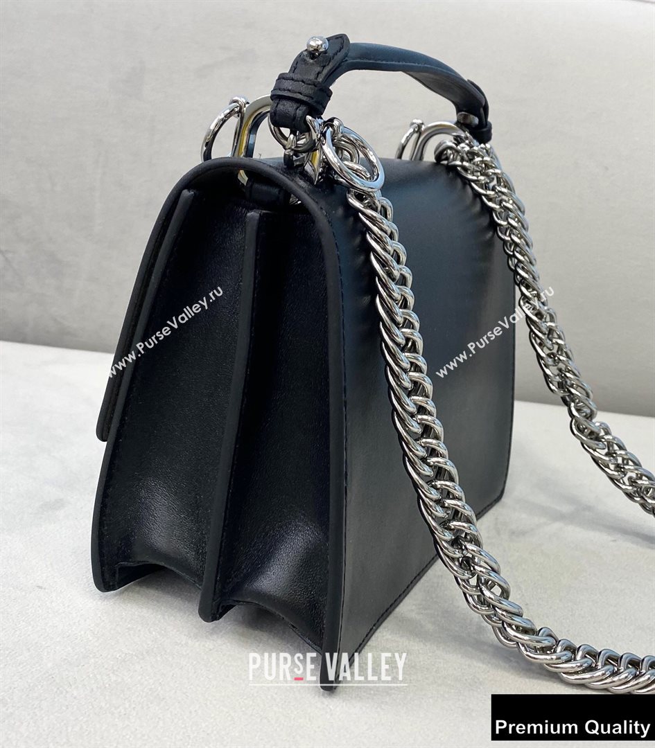 Fendi Leather Kan I Mini Bag Black (chaoliu-20090101)