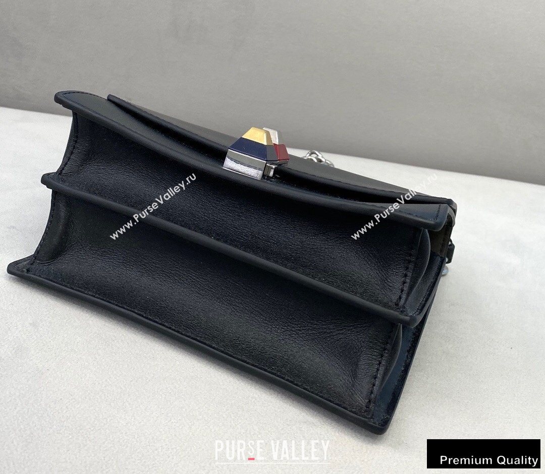 Fendi Leather Kan I Mini Bag Black (chaoliu-20090101)
