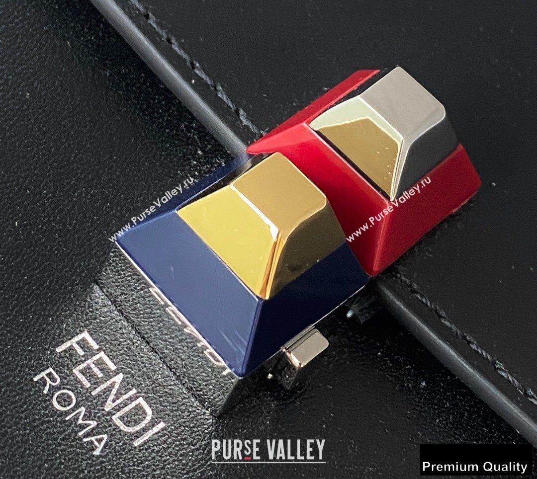 Fendi Leather Kan I Mini Bag Black (chaoliu-20090101)