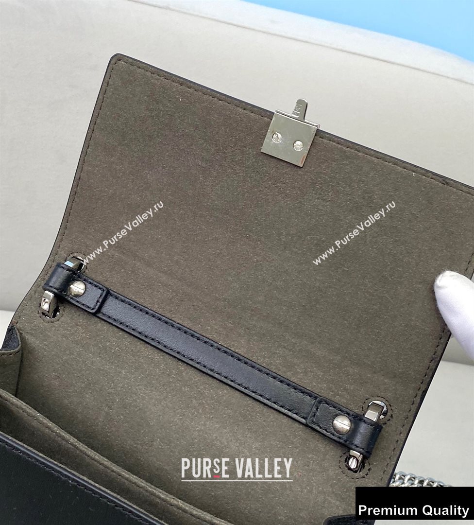 Fendi Leather Kan I Mini Bag Black (chaoliu-20090101)