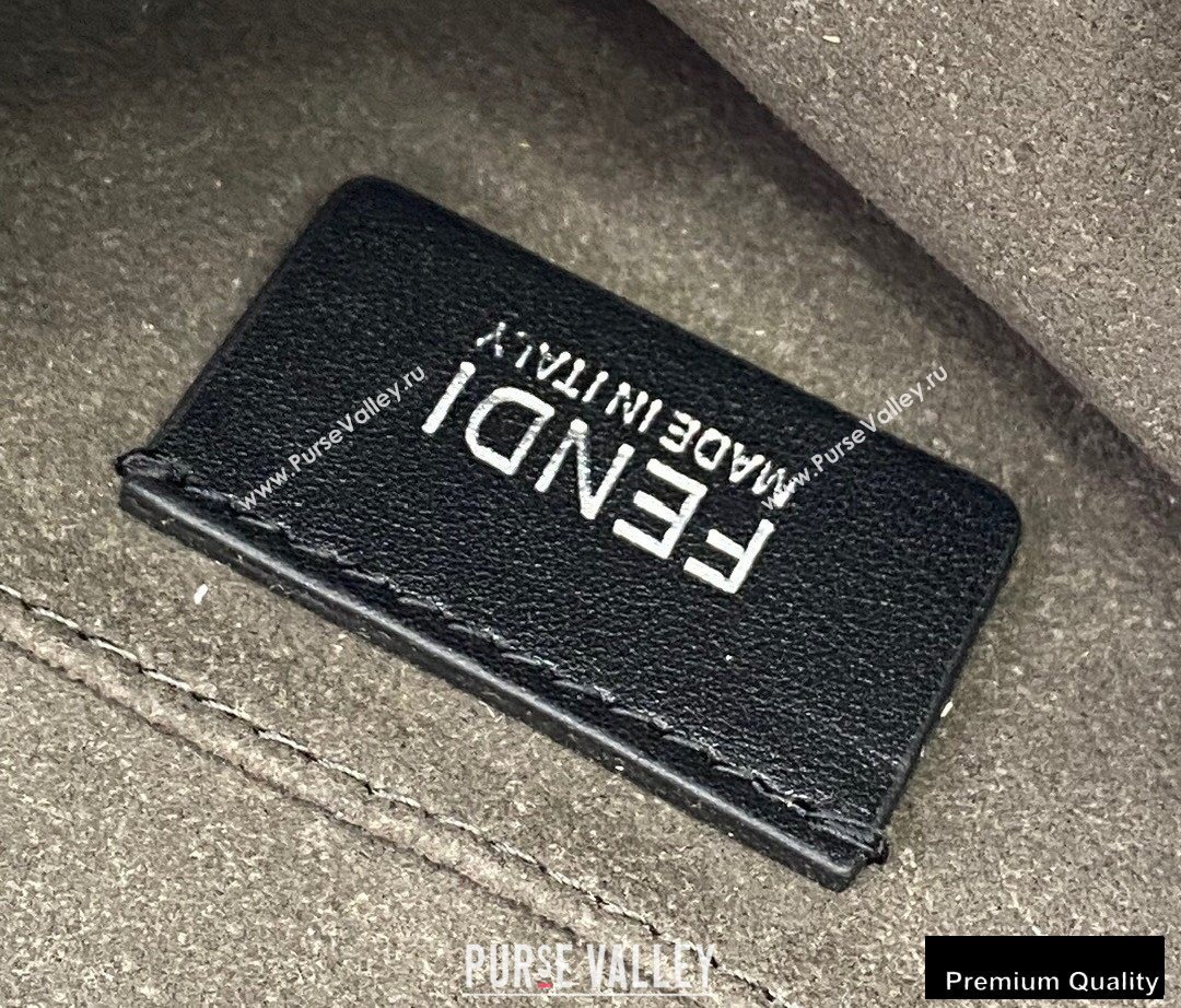 Fendi Leather Kan I Mini Bag Black (chaoliu-20090101)