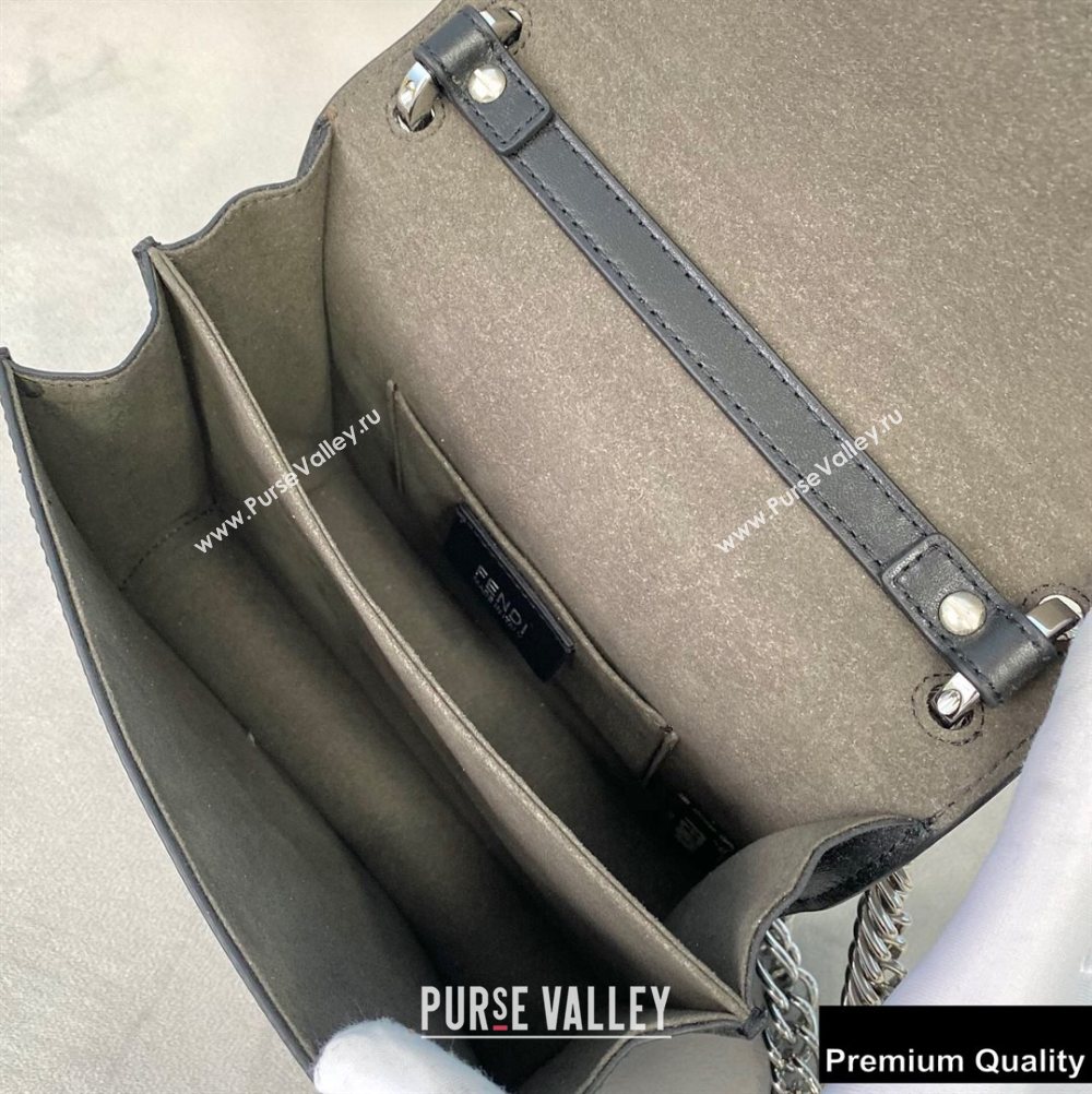 Fendi Leather Kan I Mini Bag Black (chaoliu-20090101)