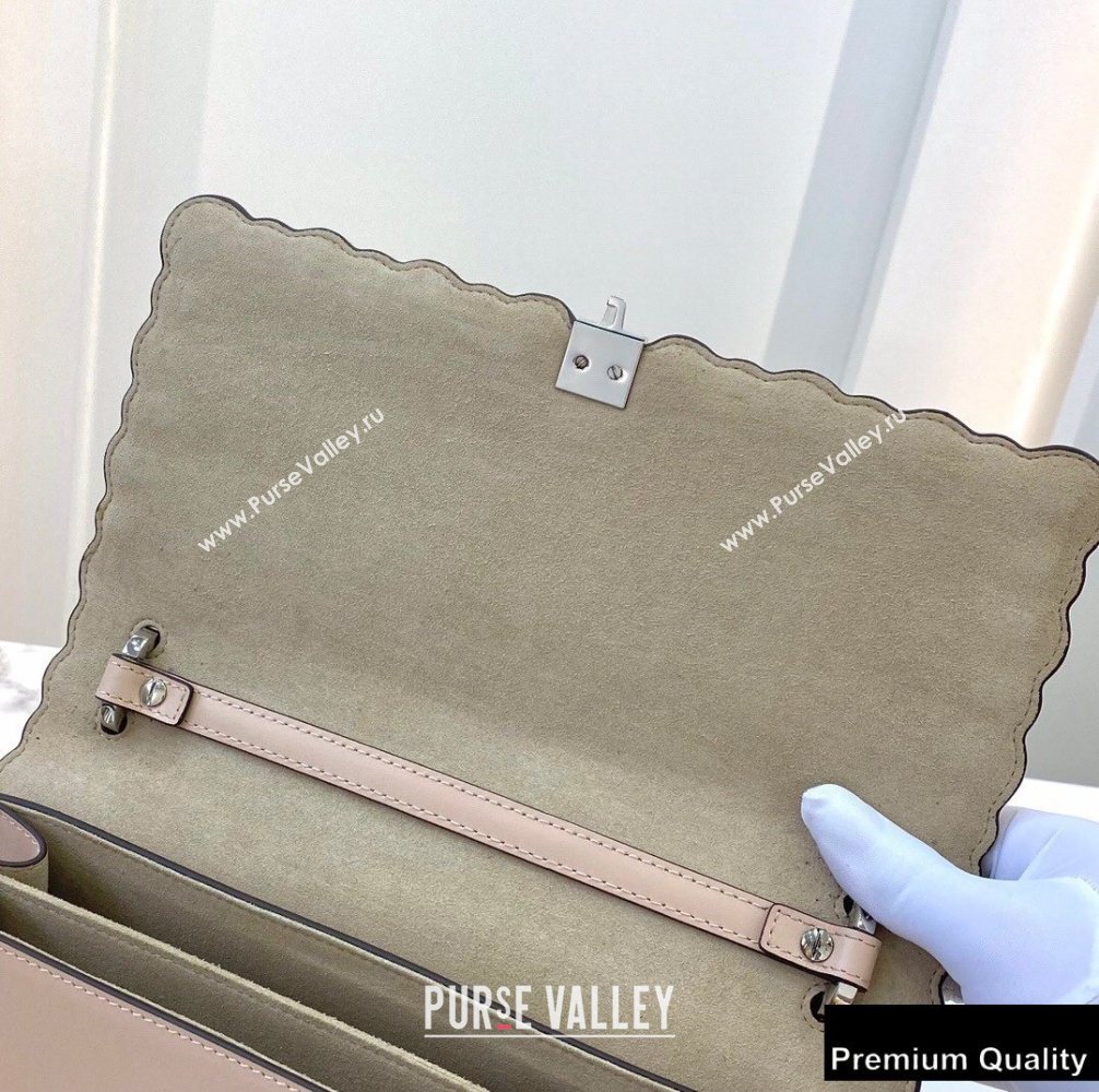 Fendi Leather Kan I Medium Bag Studs Nude (chaoliu-20090109)