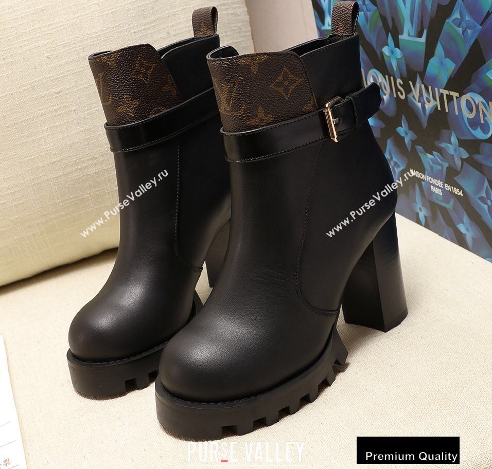 Louis Vuitton Heel 9.5 cm Star Trail Ankle Boots Black 2020 (modeng-20090413)