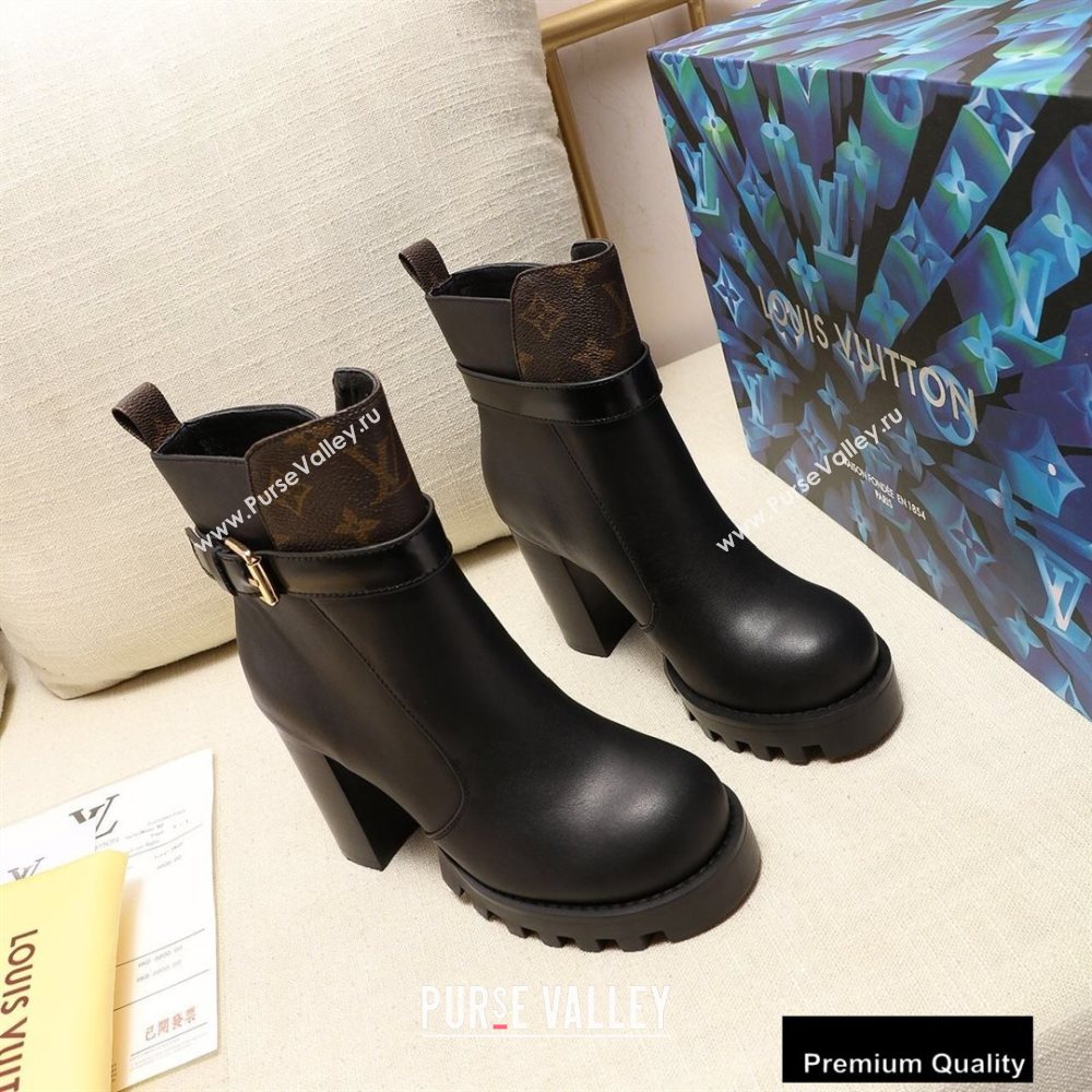 Louis Vuitton Heel 9.5 cm Star Trail Ankle Boots Black 2020 (modeng-20090413)