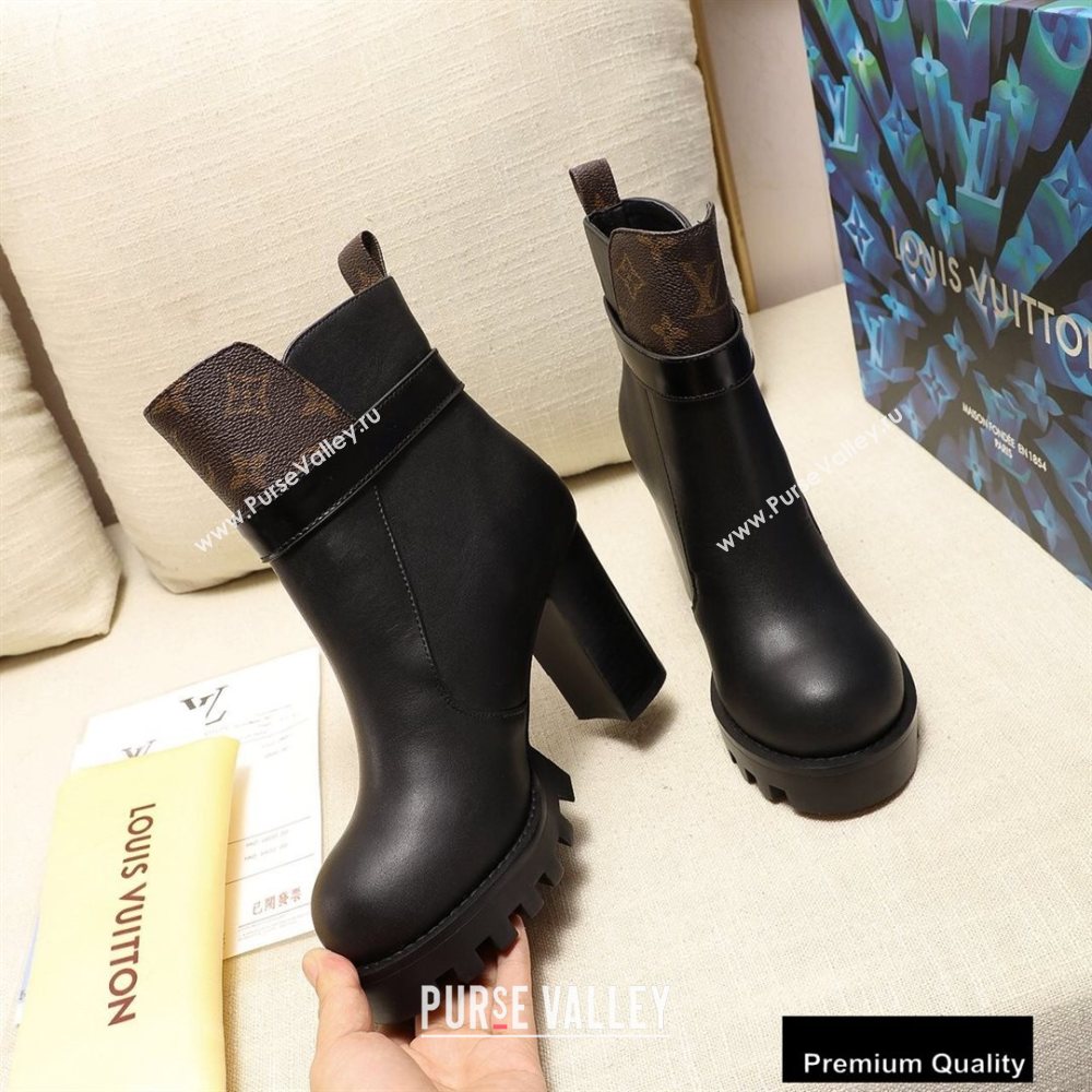 Louis Vuitton Heel 9.5 cm Star Trail Ankle Boots Black 2020 (modeng-20090413)