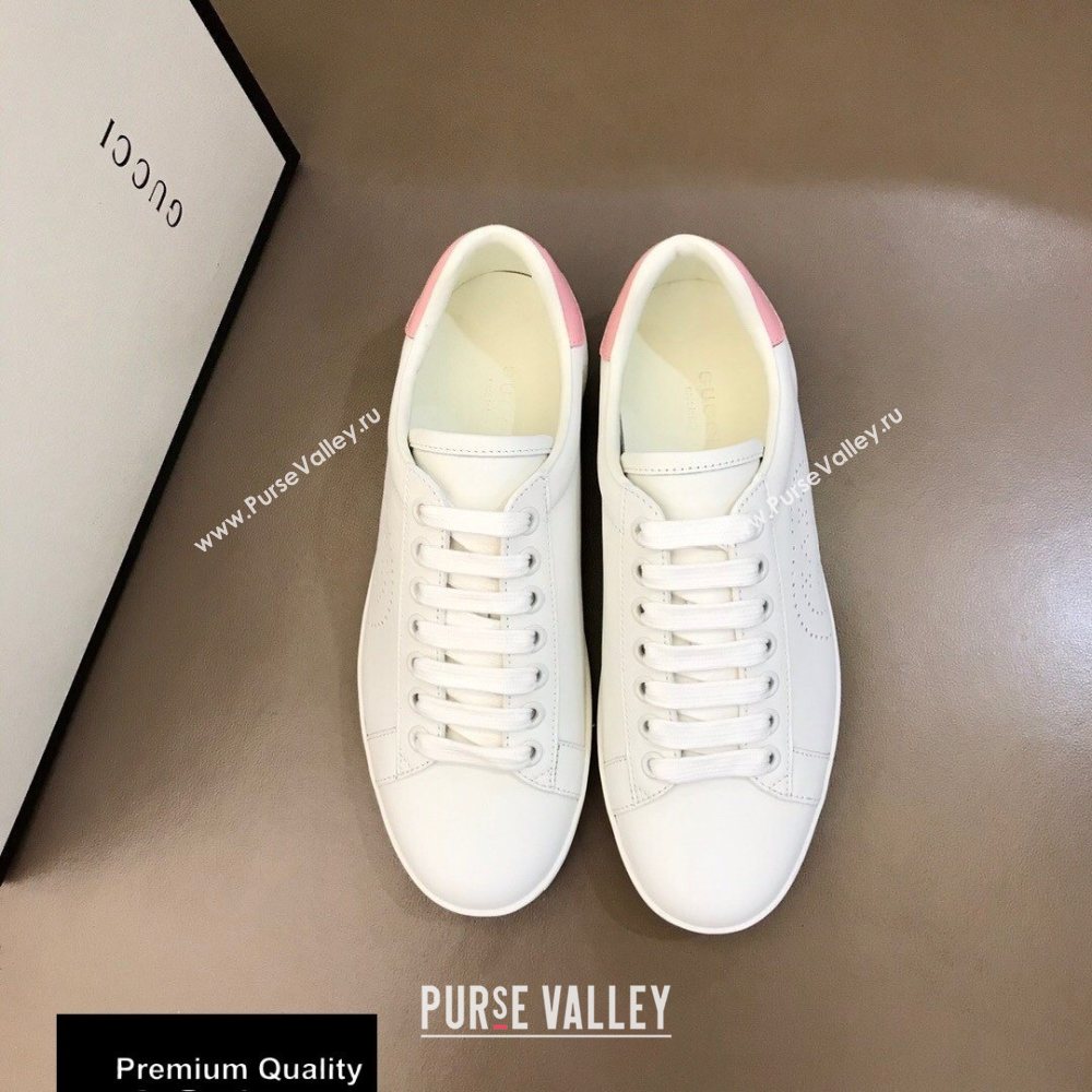 Gucci Ace Leather Womens/Mens Sneakers with Interlocking G Top Quality 17 (nihao-20090717)