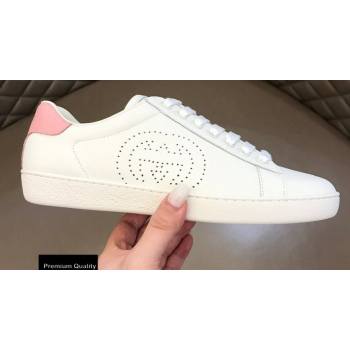 Gucci Ace Leather Womens/Mens Sneakers with Interlocking G Top Quality 17 (nihao-20090717)