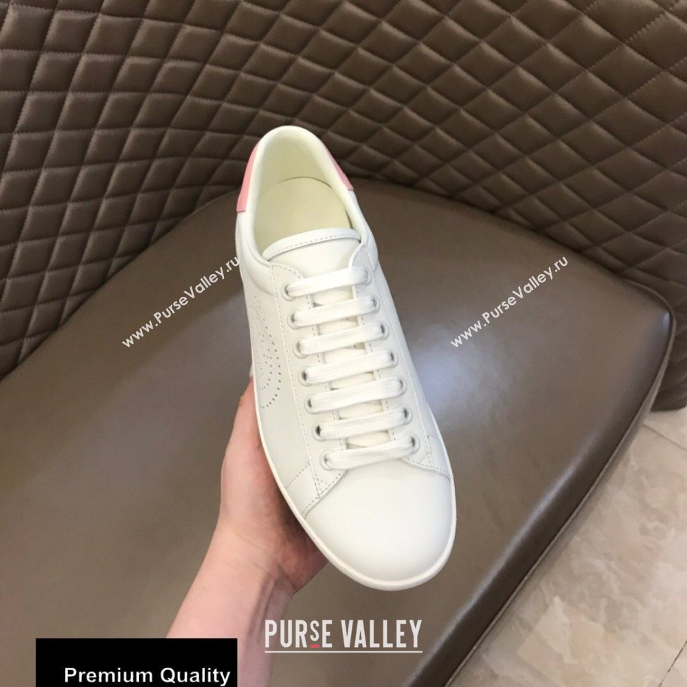 Gucci Ace Leather Womens/Mens Sneakers with Interlocking G Top Quality 17 (nihao-20090717)