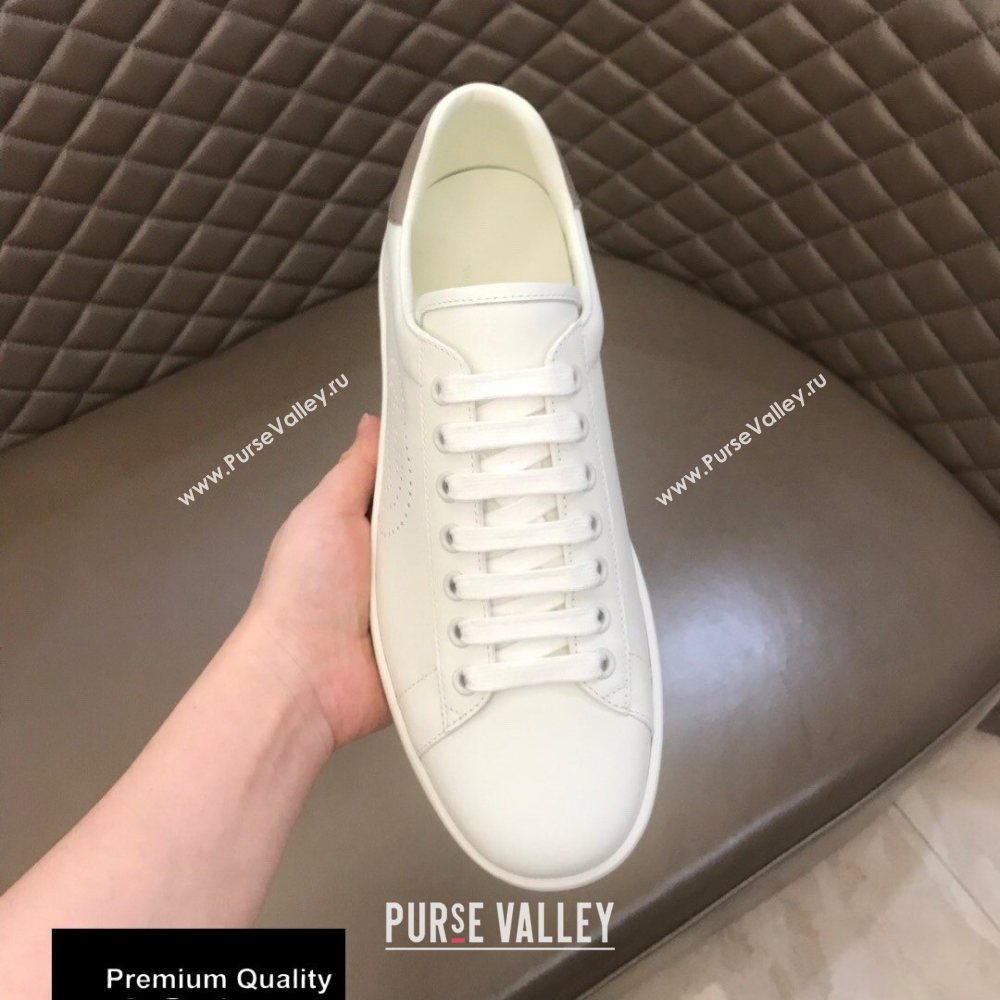 Gucci Ace Leather Womens/Mens Sneakers with Interlocking G Top Quality 16 (nihao-20090716)