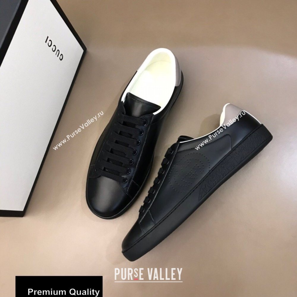 Gucci Ace Leather Womens/Mens Sneakers with Interlocking G Top Quality 15 (nihao-20090715)