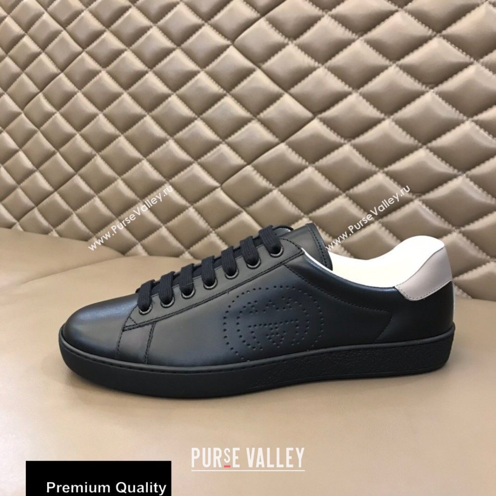 Gucci Ace Leather Womens/Mens Sneakers with Interlocking G Top Quality 15 (nihao-20090715)