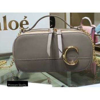 Chloe C Mini Vanity Bag in Calfskin Gray (yaoyao-20090721)